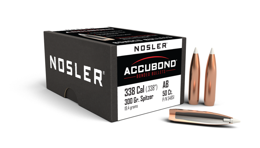 Zrno Nosler kal.338 Accubond Spitzer 300grs. (50 kom)