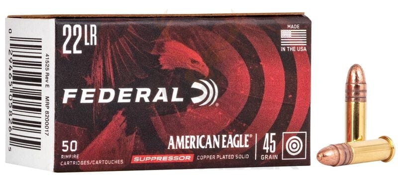 Malokalibarsko Federal AE kal.22 LR Suppressor Copper 45gr.