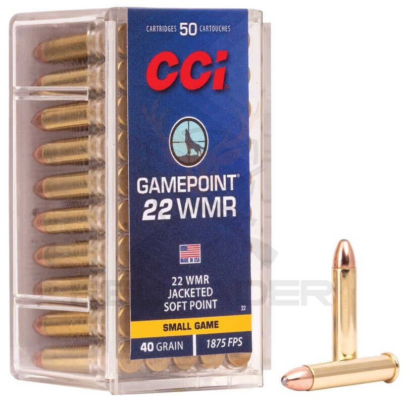 Malokalibarsko CCI kal.22 WMR Gamepoint JSP TM 40grs.
