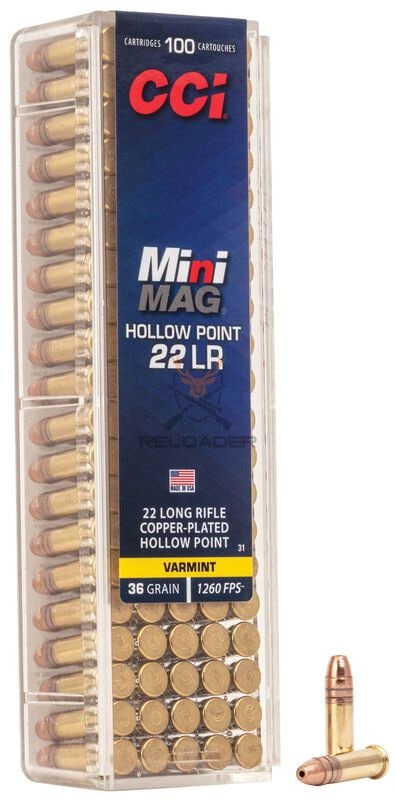 Malokalibarsko CCI kal.22LR Mini-Mag CPHP 36grs.