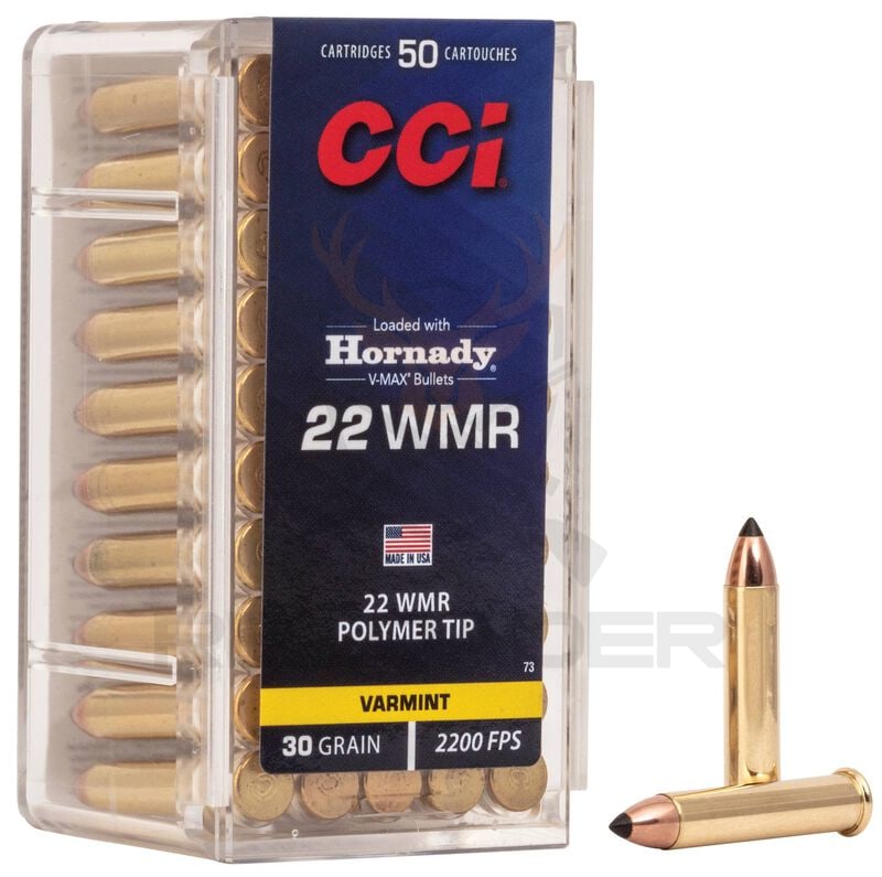 Malokalibarsko CCI kal.22 WMR V-MAX Polymer tip 30grs./1.9g.