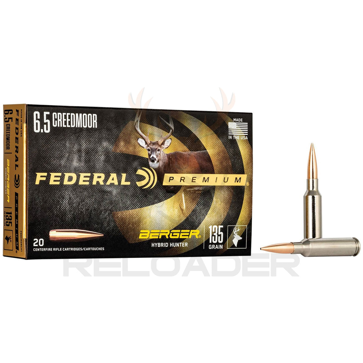Karabinsko Federal kal.6.5 Creedmoor Berger Hybrid Hunter 135grs./8.74g.