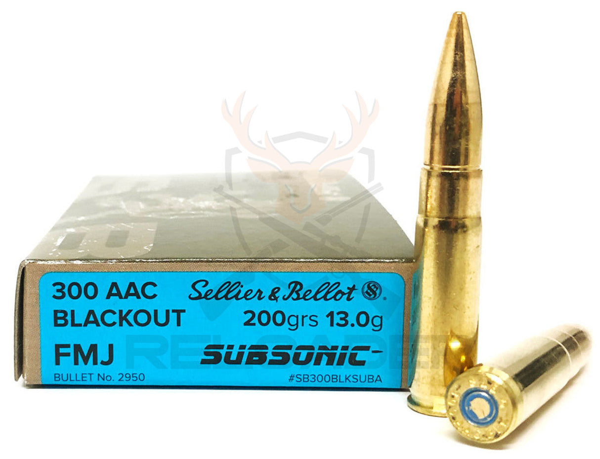 Karabinsko S&B kal.300 AAC Blackout FMJ Subsonic 200grs./13g.