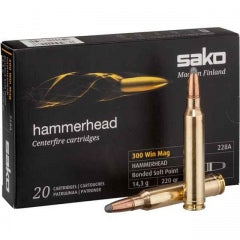 Karabinsko Sako kal.300 Win. Mag. Hammerhead 14.3g.