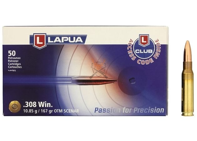 Karabinsko Lapua kal.308 Win. Scenar 167grs./10.85g. (50 kom.)