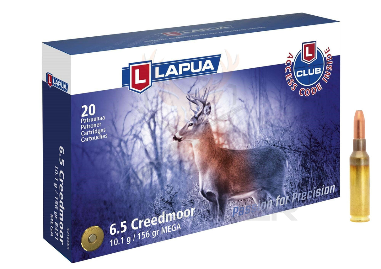Karabinsko Lapua kal.6.5 Creedmoor Mega 156grs./10.01g.