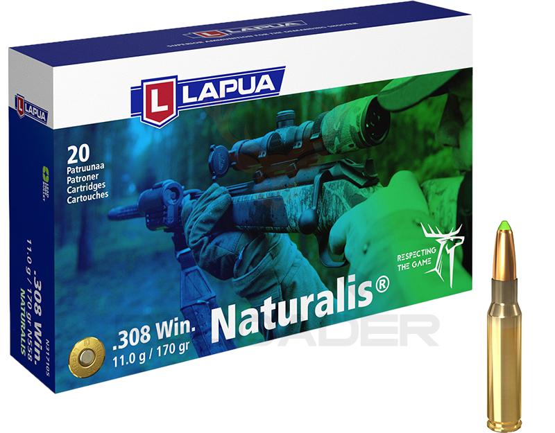 Karabinsko Lapua kal.308 Win. Naturalis 170grs./11g.