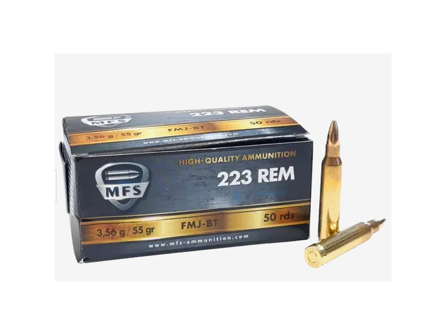 Karabinsko MFS kal.223 FMJ 55grs./3.6g. (50 kom)