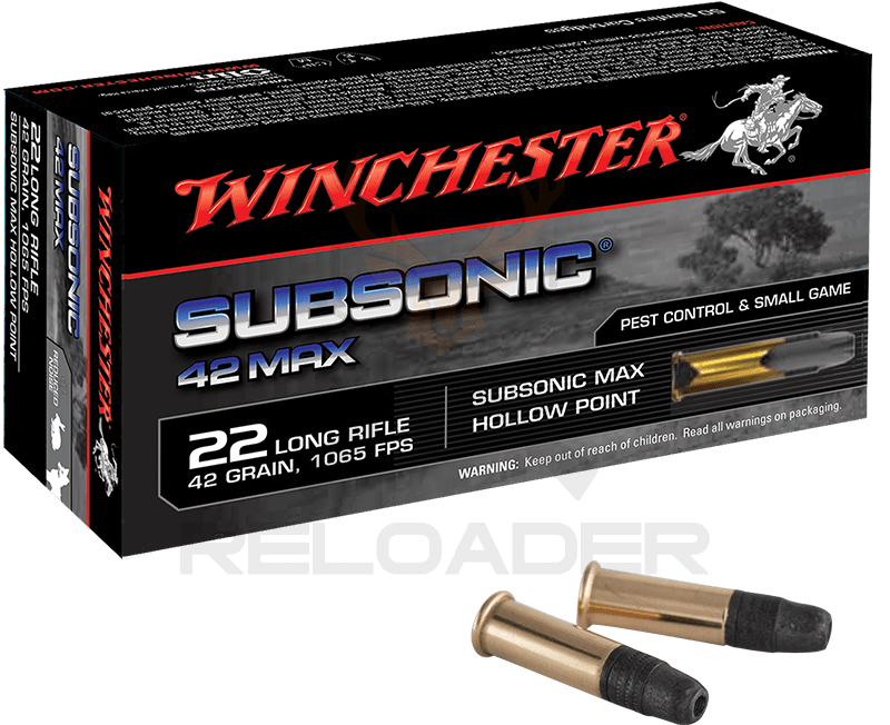 Malokalibarsko Winchester kal.22 LR Subsonic Max HP 42 grs.