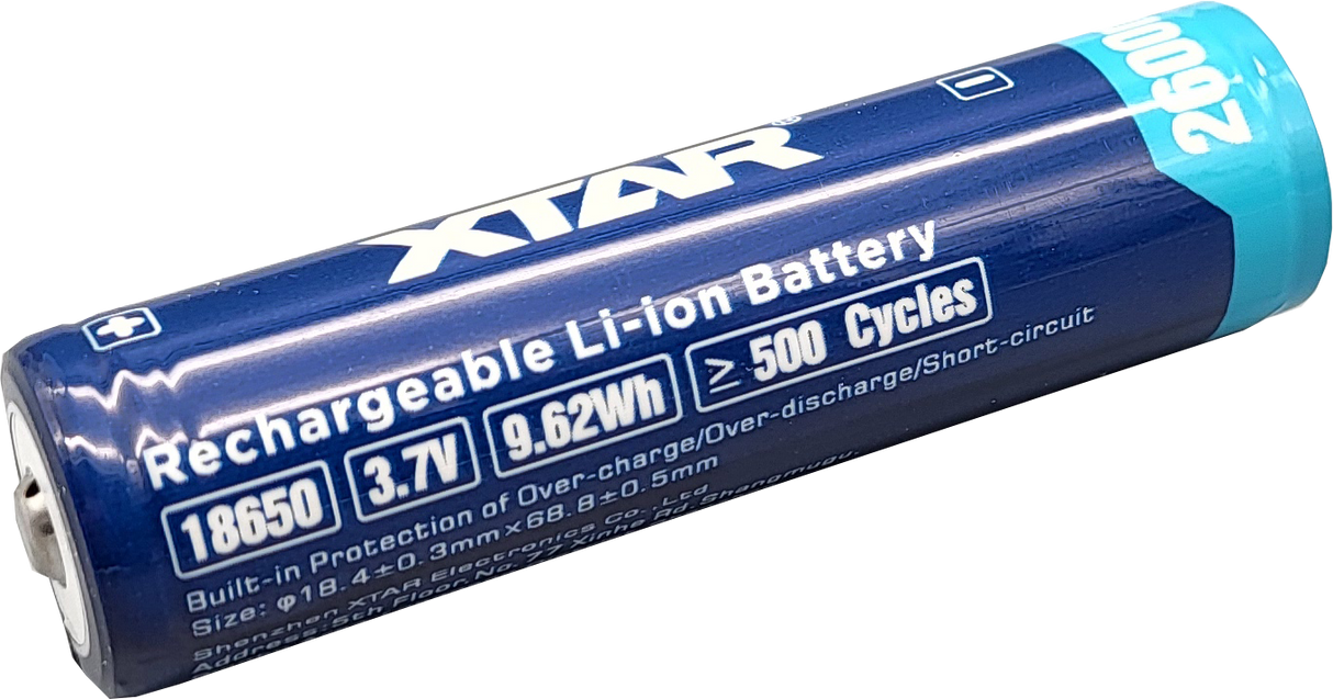 Baterija punjiva XTAR 18650 2600mAh 69 mm