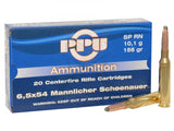 Karabinsko PPU kal.6.5x54 Mann. Sch. SP 10.1g.