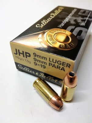 Pištoljsko S&B kal.9mm Luger JHP 7.5g./115grs.