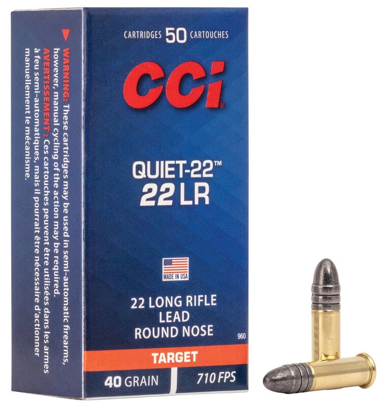 Malokalibarsko CCI kal.22 LR Quiet 40grs.