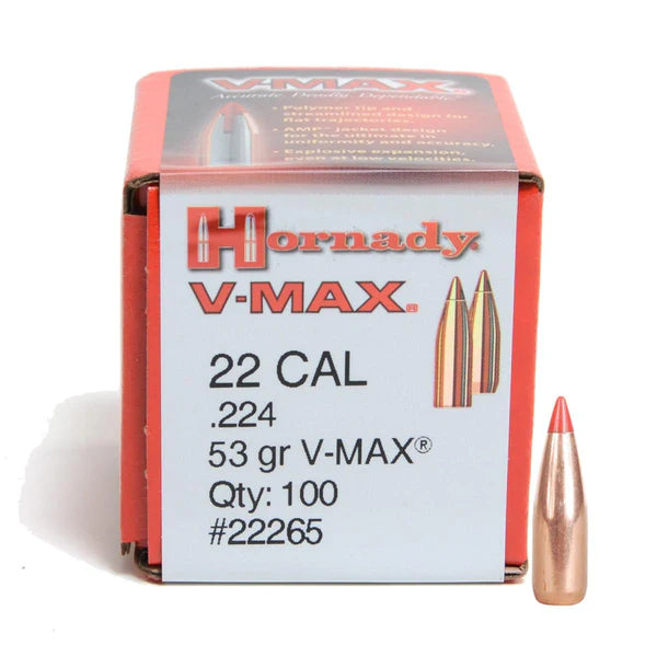 Zrno Hornady kal.224 V-MAX 53grs. (100 kom)