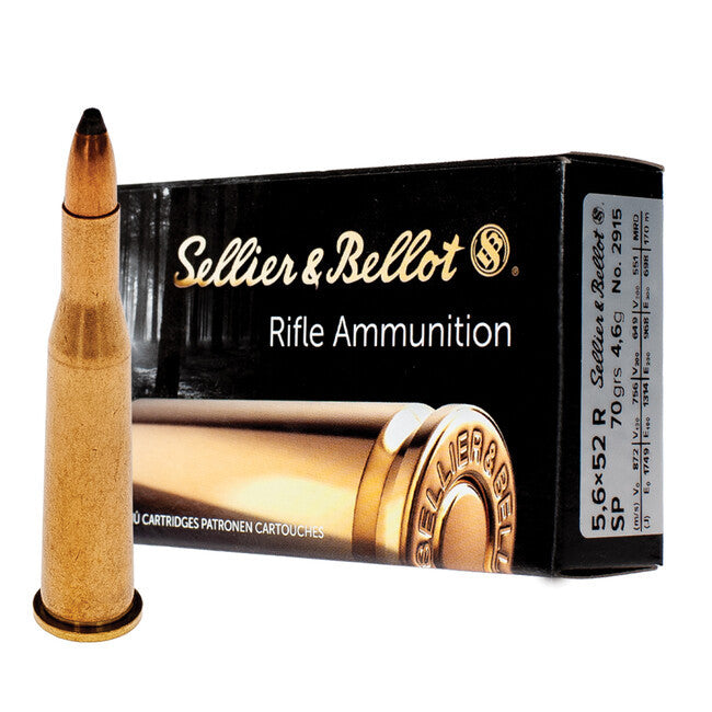 Karabinsko S&B kal.5.6x52R SP 70grs./4.6g.