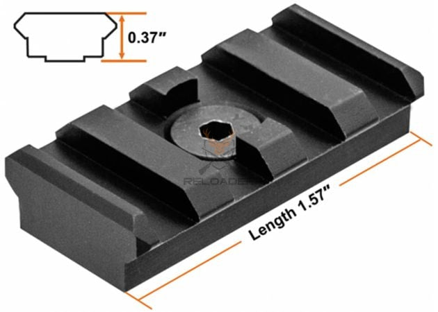 Picatinny šina UTG M-LOK s 4 utora
