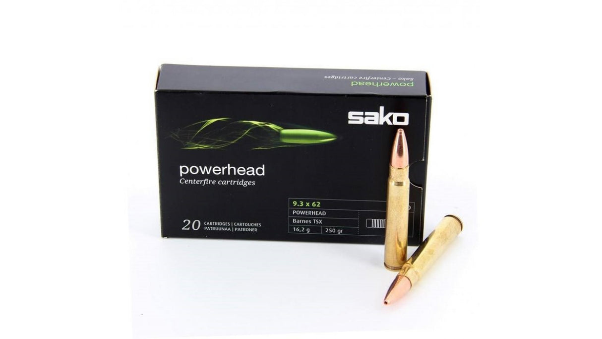 Karabinsko Sako kal.9.3x62 Powehead Barnes TSX 250grs./16.2g.